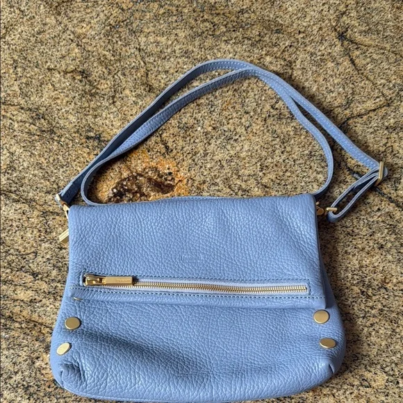 Hammitt  Baby Blue/ Lilac Pebbled Leather Crossbody Bag Like New - Picture 2 of 11